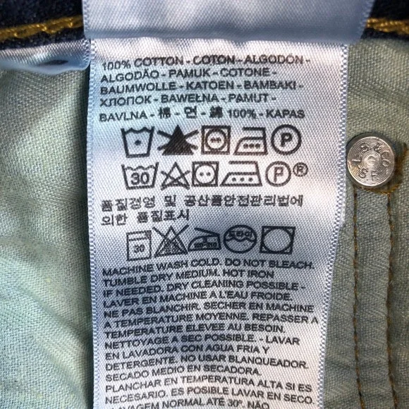 Levis 569 Mens Jeans 36x30 (fits 37x28) Blue Loose Straight Relaxed Dark Wash - Picture 7 of 15